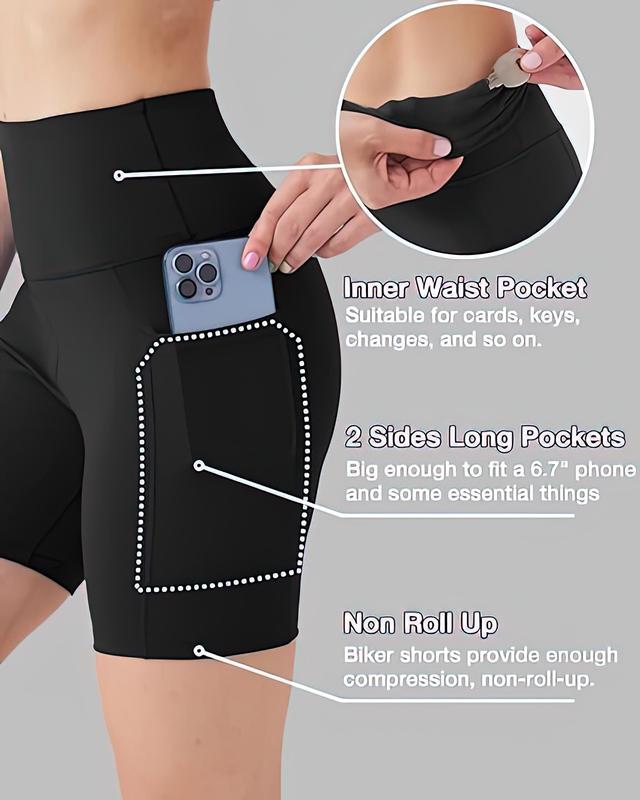 Women's Summer Thin Anti-Glare Yoga Pants Hip Lifting Bottom Pants Cycling Shorts