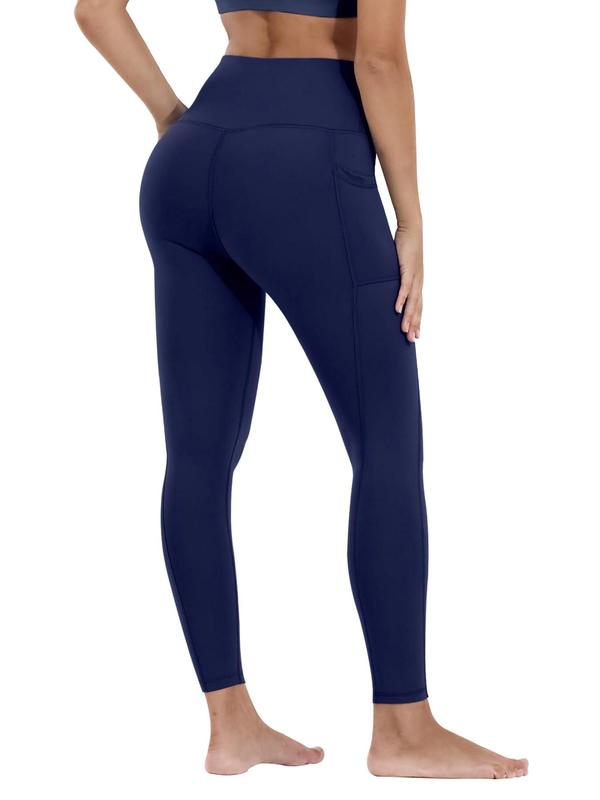 Women's Solid High Waist Sports Thermal Lined Leggings, Casual Comfy Warm Skinny Pants for Yoga Gym Workout Running, Ladies Sportswear for All Seasons