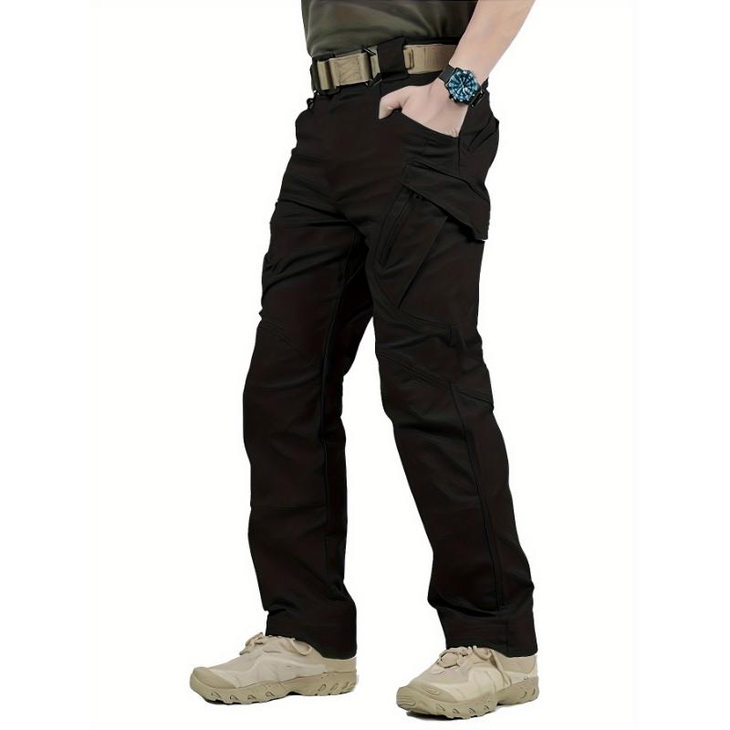 Men's Durable Cargo Pants, Men's Tactical Pants With Multi Pockets For Outdoor Hiking Camping, Spring Fall