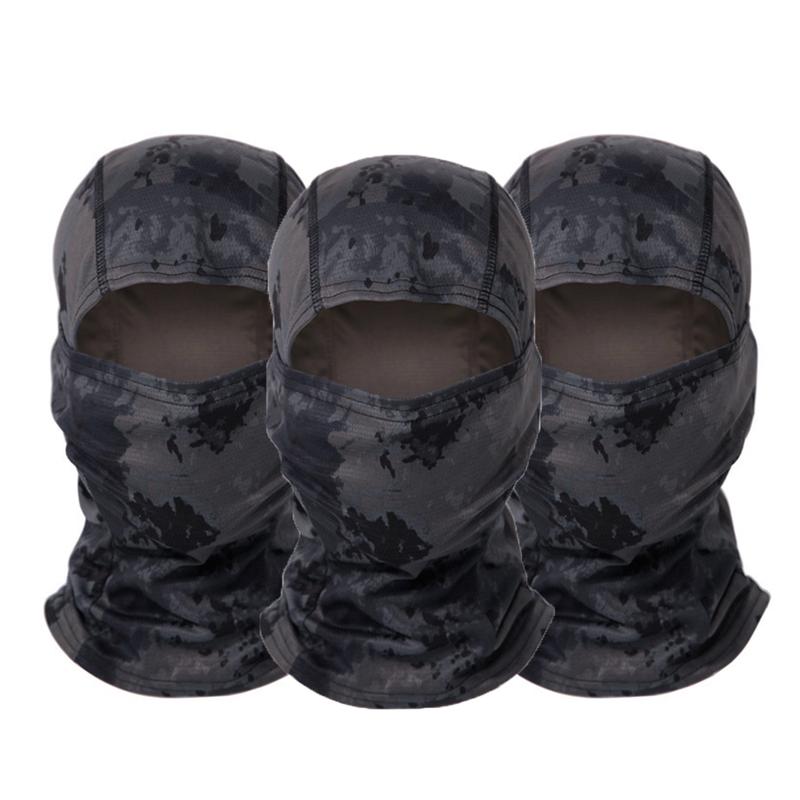 3PCS Set Motorcycle Tactical Army Hunting Ski Mask Balaclava Camo Face Mask