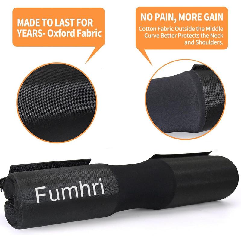 Barbell Pad for Squat, Hip Thrust - Perfect for Gym Workout Smith Machine Thruster Weightlifting - Relieves Neck and Shoulder Pain - Thick Foam Cushion