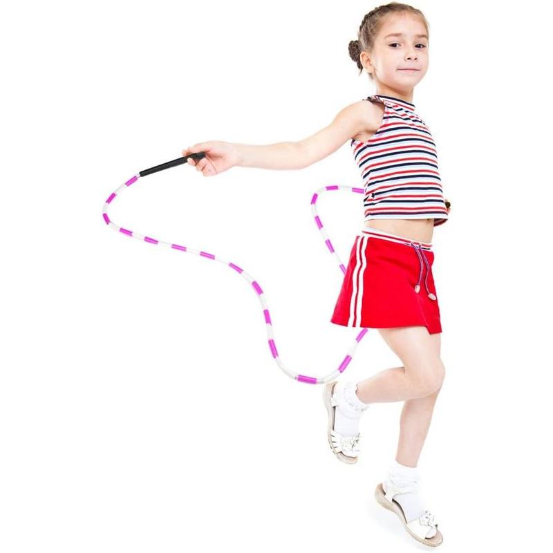 Jump Rope 12-Pack - Pink, Blue, Black and White Skip Ropes for Exercise - Outdoor Jump Rope for Kids, Adults and Athletes - Family Fun Toys and Games