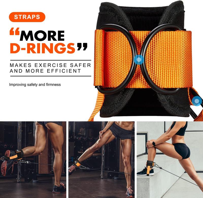 Ankle Strap for Cable Machine, Padded Ankle Straps for Cable Machine Kickbacks, Glute Workouts, Leg Extensions, Curls, Booty Hip Abductors Exercise, Adjustable Comfort Ankle Cuff for Gym,Best Christmas Gifts