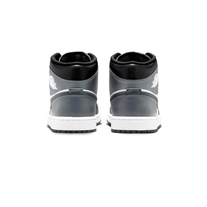 Men's Jordan 1 Mid Black Iron Grey-White (DQ8426 001)