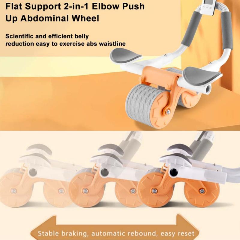 NW3Lb Ab Roller Wheel with Elbow Support for Men and Women - Automatic Rebound Design