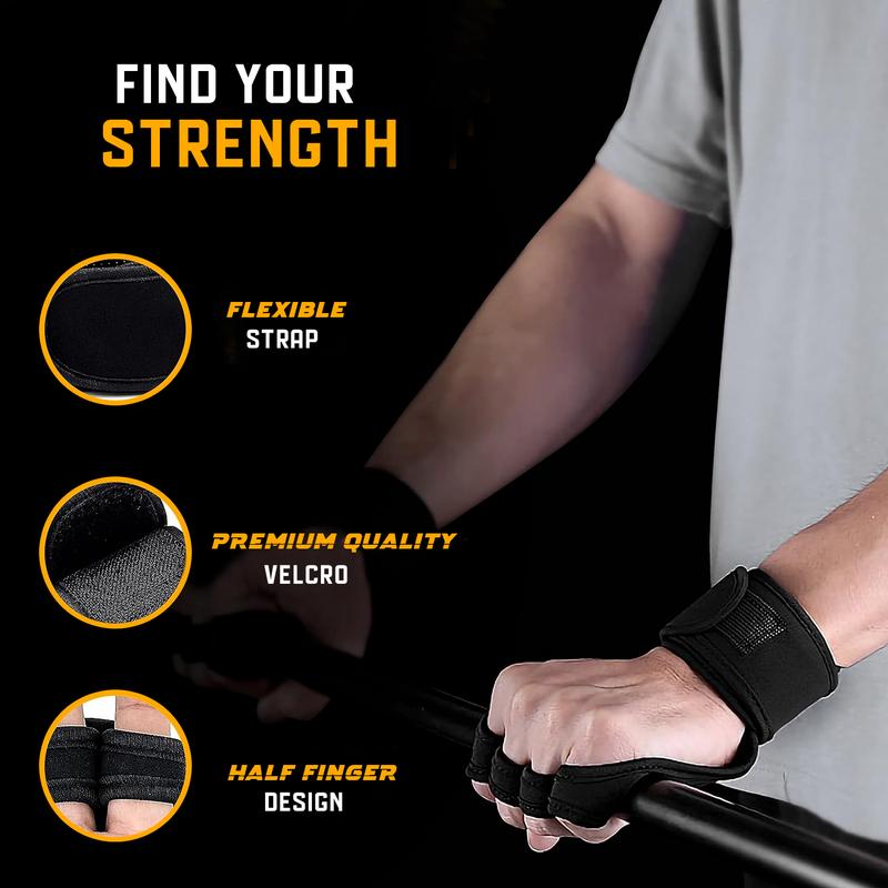 Dhabii Super Grip Weight Lifting Workout Gloves -with Built-in Wrist Wraps  Great for Gym Fitness, Cross Training, Hand Support & Weightlifting