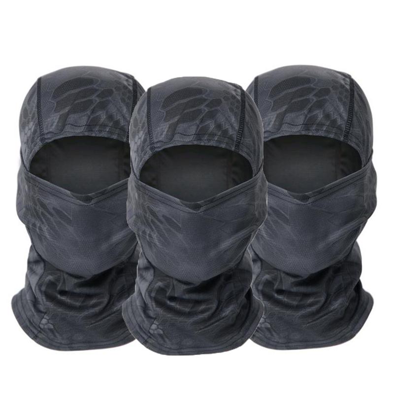 3PCS Set Motorcycle Tactical Army Hunting Ski Mask Balaclava Camo Face Mask