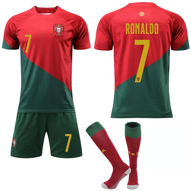 Ronaldo Jersey No.7 Football Jersey Youth Soccer Jersey Uniforms Suit