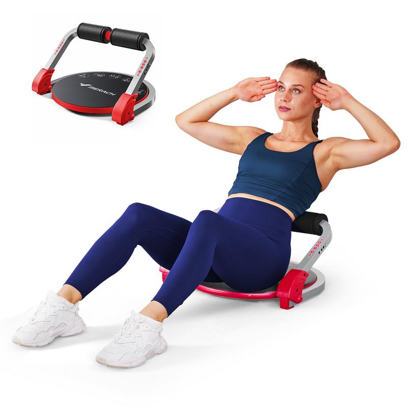 MERACH Sit-Up Exercise Equipment, Ab Crunch Machine Roll-up Machine, Abdominal Workout Machine for Home Gym, Core Ab Exercise System Trainer