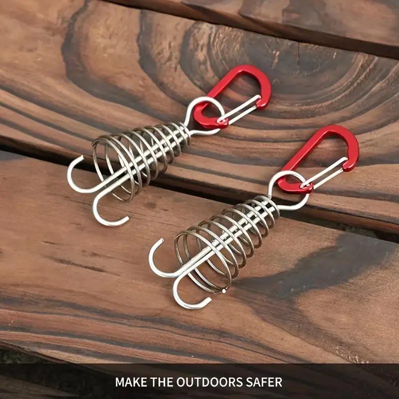 Outdoor Extended Stainless Steel Ground Nails (5pcs set), Durable Deck Peg, Ideal for Plank Deck Boards, Rope Buckles & Camping Tents