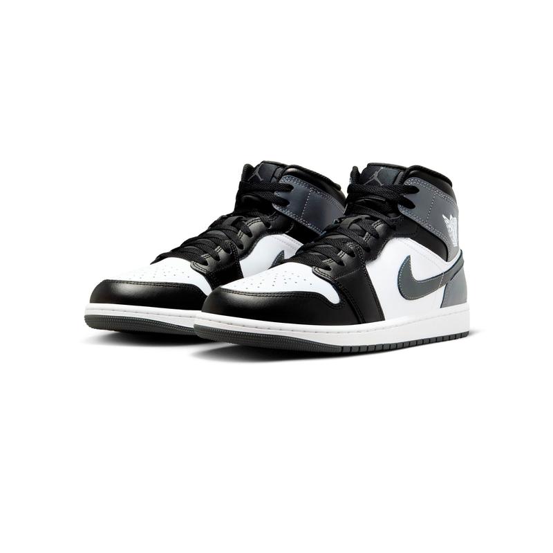 Men's Jordan 1 Mid Black Iron Grey-White (DQ8426 001)