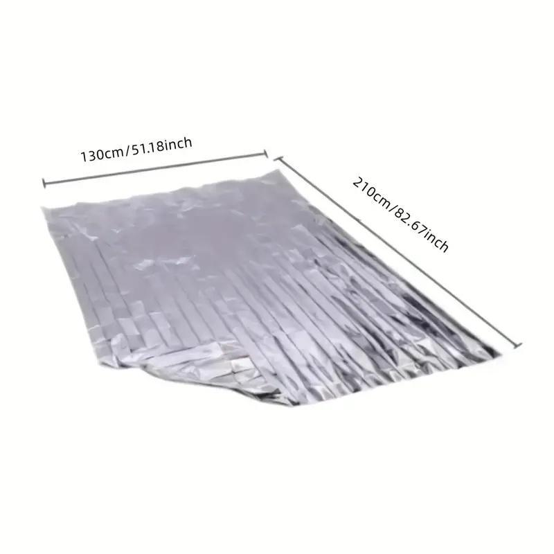 Emergency Mylar Thermal Blanket, 5 Counts Compact Waterproof Natural Disasters Emergency Blankets, Multipurpose Retain Body Heat Emergency Kit for Outdoor, Emergency Kit for School,  School Emergency Kit