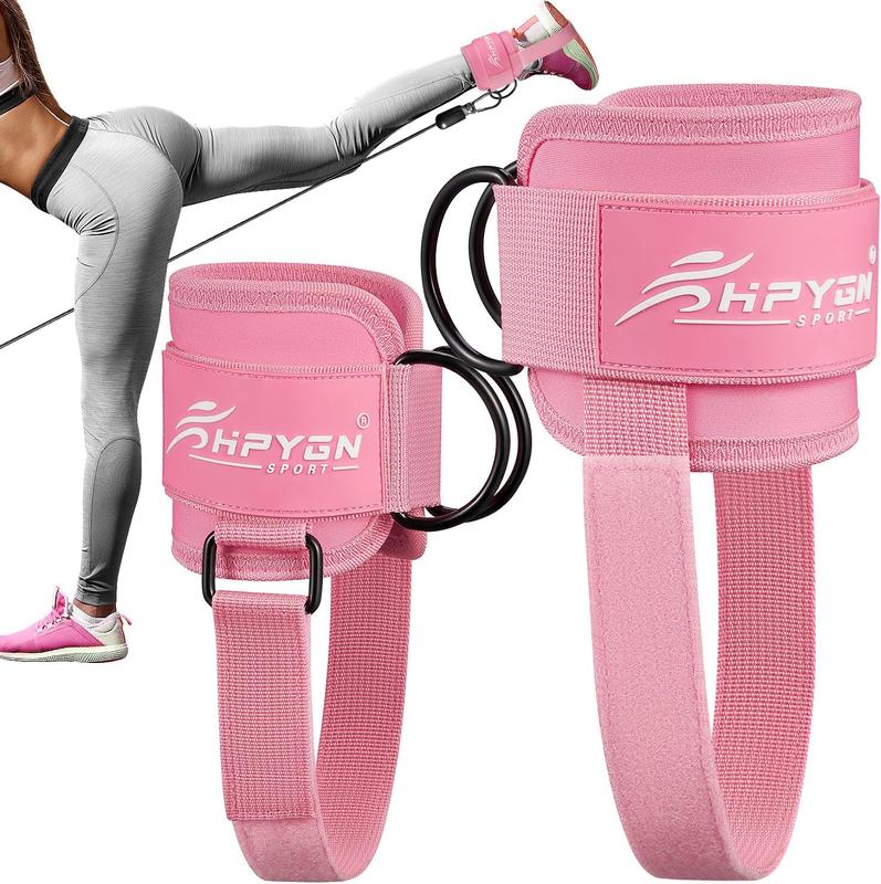 Ankle Strap for Cable Machine, Padded Ankle Straps for Cable Machine Kickbacks, Glute Workouts, Leg Extensions, Curls, Booty Hip Abductors Exercise, Adjustable Comfort Ankle Cuff for Gym,Best Christmas Gifts