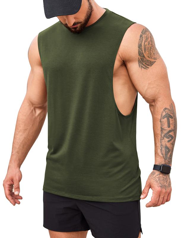 COOFANDY Men Workout Tank Top 1 Pack Gym Bodybuilding Sleeveless Muscle T Shirts