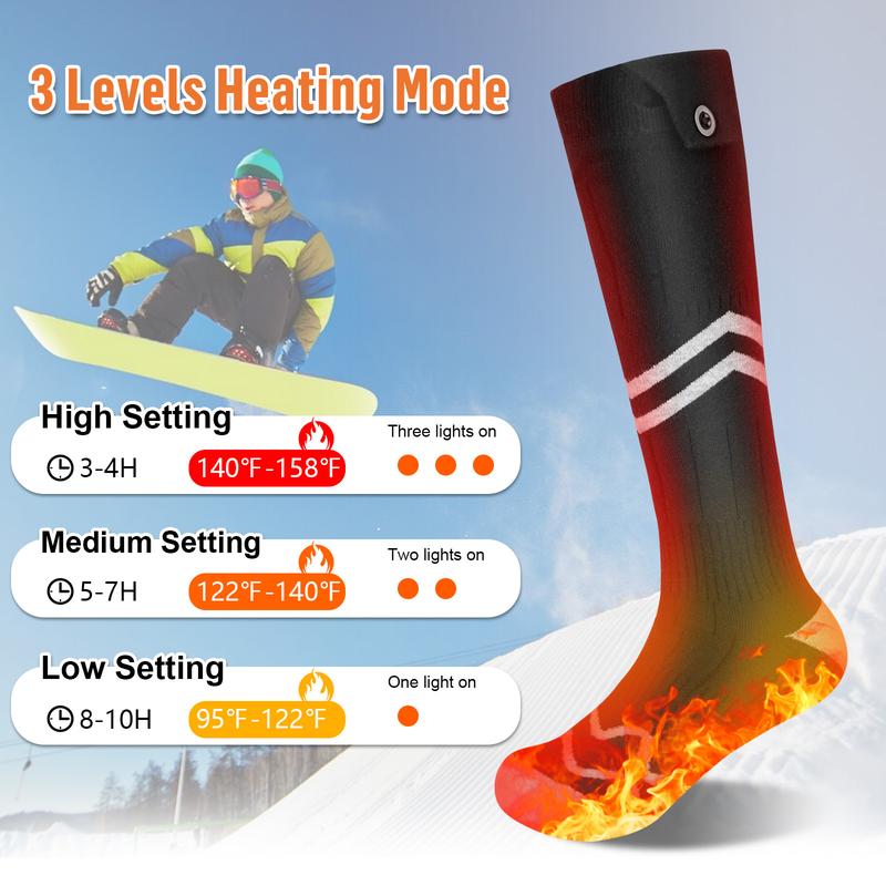 Black Friday Rechargeable Heated Socks with APP Control | Winter Warmth for Men & Women | Perfect for Hunting, Fishing, Skiing, and Outdoor Adventures, Battery Included Black Friday