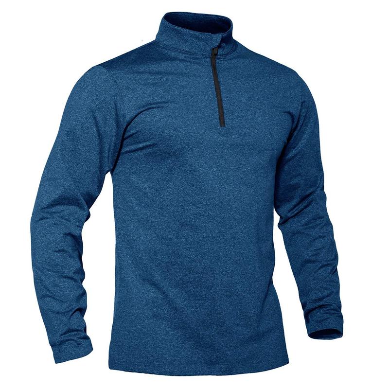 MAGCOMSEN Men's Running Athletic Shirts 1 4 Zip Fleece Pullover Long Sleeve Sweatshirts