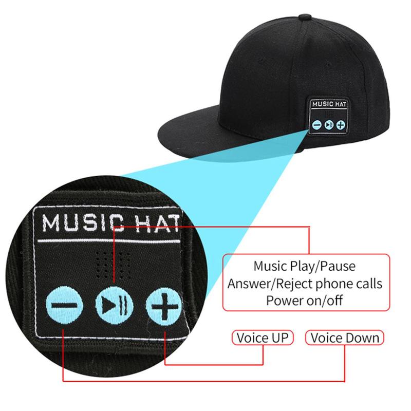 Hat with Bluetooth Speaker Adjustable Music Sports Hat Bluetooth Cap for Outdoor Sports Baseball Cap, The Birthday Gifts for Men Women Boys Girls