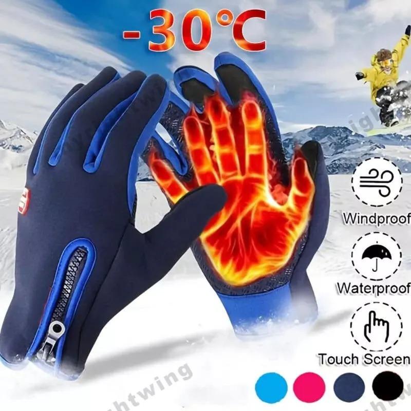 [Tiktok Top Seller] Thermal Windproof Waterproof Winter Gloves Touch Screen Warm Mittens Men Women thermal glove Thermal Windproof sport glove