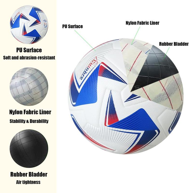 Size 5 Football, Classical Training Football, Football Ball for Teenager Competition Training, Football Accessories, Sports Equipment for Adults and Teenagers