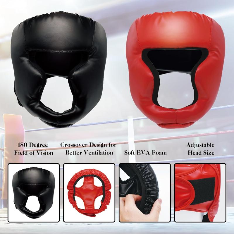 2 Pack Boxing Headgear for Taekwondo Sparring, MMA, Muay Thai - Protective Gear for Men and Women, Ideal for Beginners