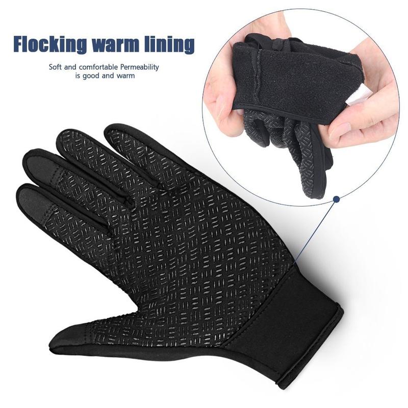 Winter Warm Gloves Touch Screen Ski Gloves Anti Slip Windproof Thermal Gloves for Men Women Running Hiking