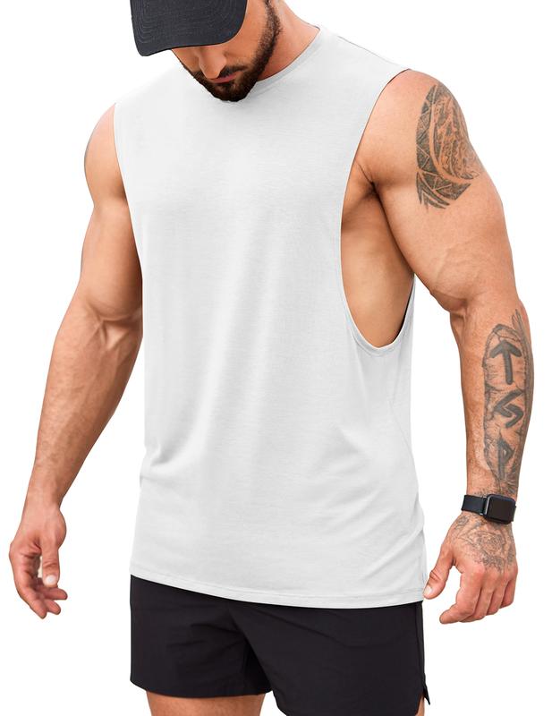 COOFANDY Men Workout Tank Top 1 Pack Gym Bodybuilding Sleeveless Muscle T Shirts