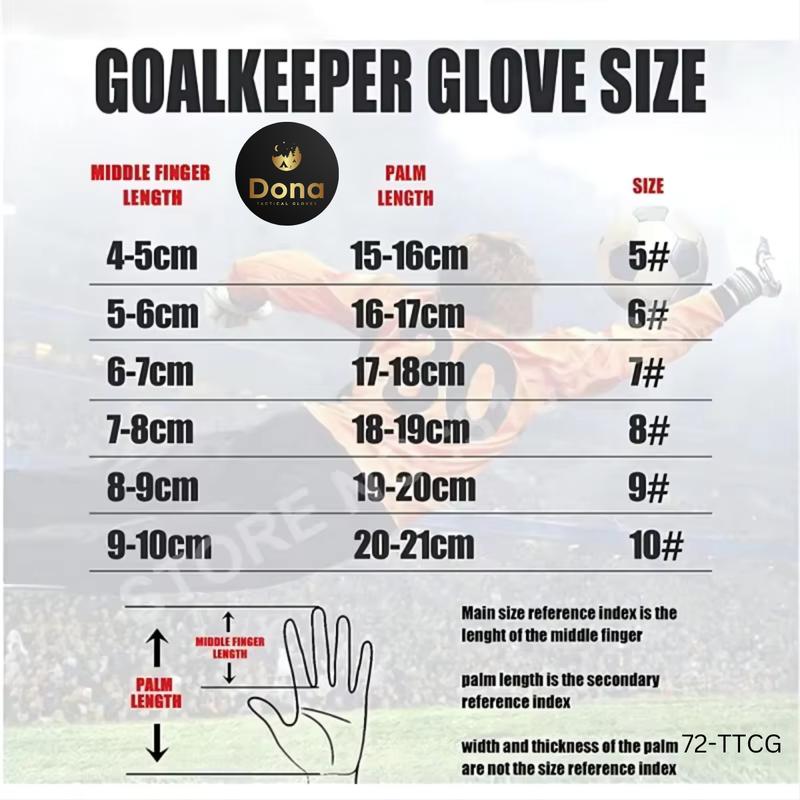 DONA Tactical Gloves 2024 New Professional Grade Adult Latex Goalkeeper Training Anti-Slip Goalkeeper Gloves for Children's Soccer Equipment