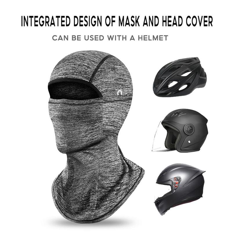 Summer Breathable Ice Silk Face Mask, Outdoor Sports Motorcycle Comfortable Elasticity Face Cover, Multifunctional Head Cover, Full Face Mask, Christmas Gift