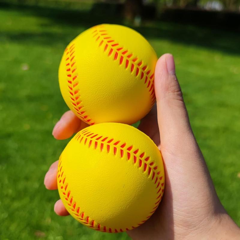 12 Pack Foam Baseballs Softballs Foam Training Ball for Beginners, 9 inch Practice Baseballs Tballs, Safe Throwing, Catching and Batting Practice