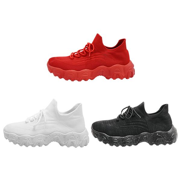 3 pairs Women's Low Top Lace-up Sneakers for Summer 2025, Ankle Socks and Knit Sports Running Shoes, Back To School Workout Sneakers for Fall Outfit