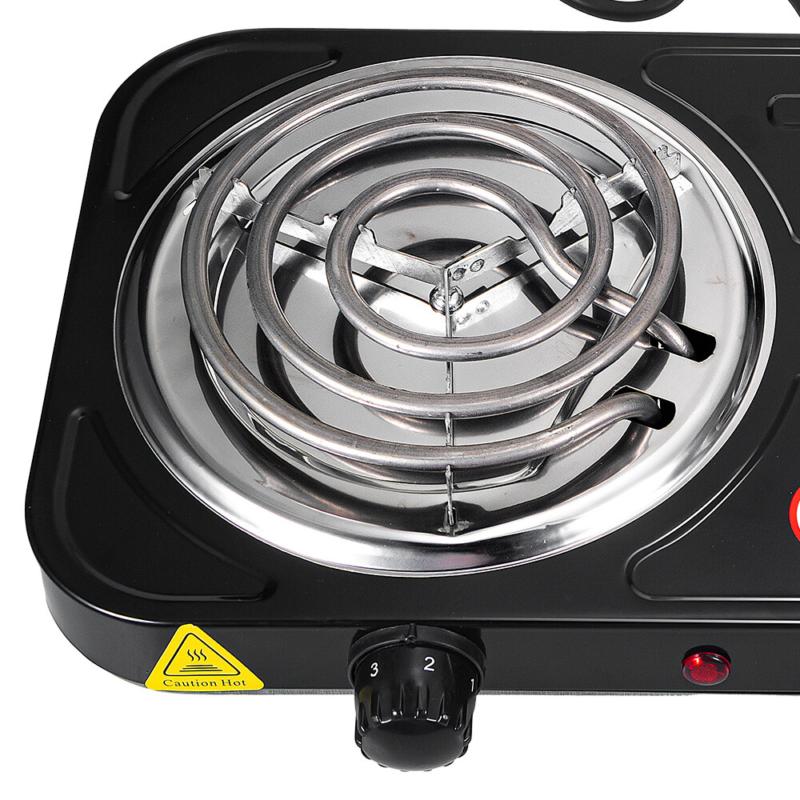 Portable Camping Cooking Stove Dorm Electric Double Burner Hot Plate Heating NEW