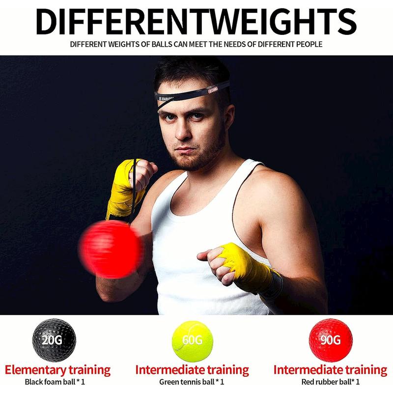 Boxing Reflex Ball for Adults, Sports Reaction Balls,Speed Flex,Boxing Machine,Boxing Training Ball,Improve Hand Eye Coordination, Punching Speed JFHH