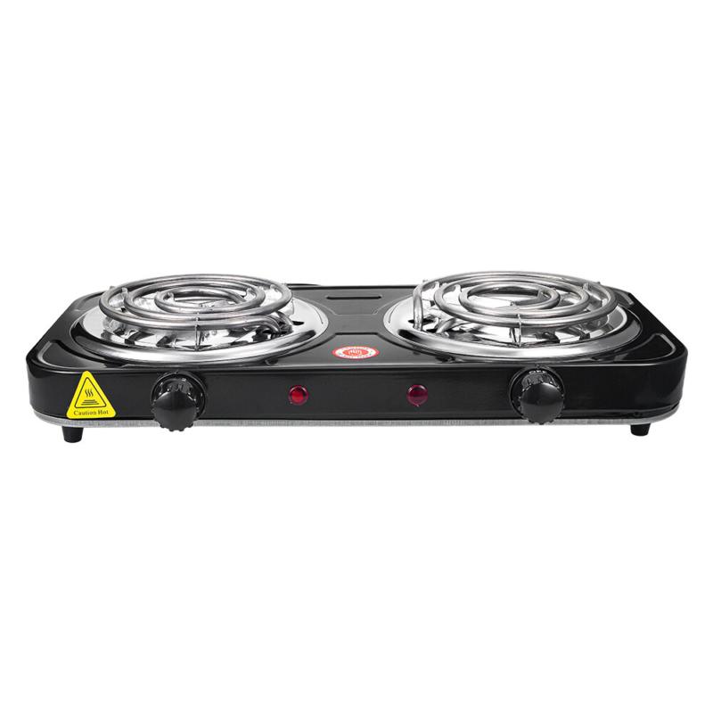 Portable Camping Cooking Stove Dorm Electric Double Burner Hot Plate Heating NEW