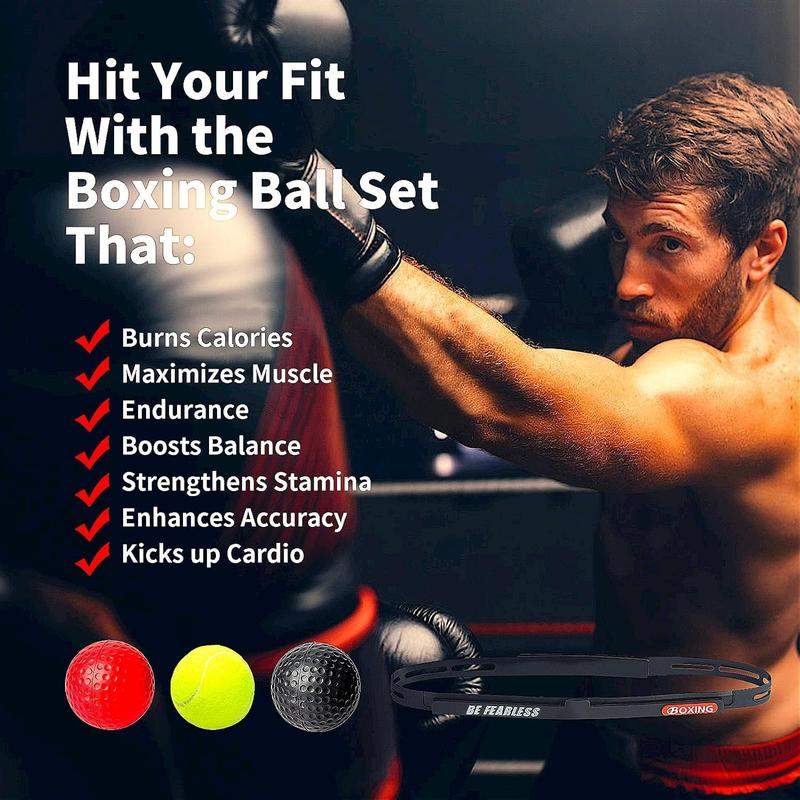 Boxing Reflex Ball for Adults, Sports Reaction Balls,Speed Flex,Boxing Machine,Boxing Training Ball,Improve Hand Eye Coordination, Punching Speed JFHH