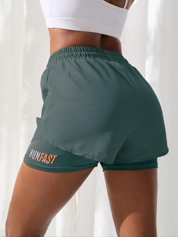 Women's 2024 Drawstring High Waist Sports Shorts, Matching Chic Clothes Women, Solid Elastic Waist Shorts, Casual Matching Sporty Shorts, Gym Shorts, Summer Outfits 2024