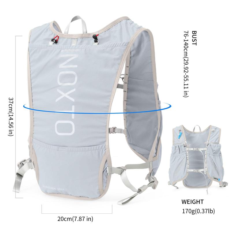 Letter Pattern Pocket Adjustable Running Bag, 5l Lightweight Insulated Hydration Running Vest Backpack, Gym Bag, Running Vest, Sports Bag for Hiking, Skiing, Mountain Climbing, Hunting, Racing and Training, Sports & Outdoor Clothes Accessories