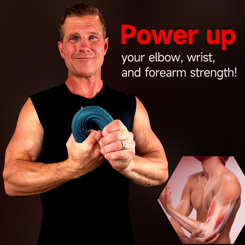 FitBeast Flex Bar, Tennis Elbow Bar - Ideal for Improve Grip Strength, Fitness Resistance Bar for Golfer's Elbow & Tendinitis, Twist Bar