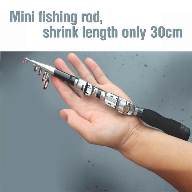 Portable Fishing Rod, Durable Telescopic Fishing Pole, Mini Fishing Accessories for Outdoor, Flyfishing, Solocamping, picnicaesthetic