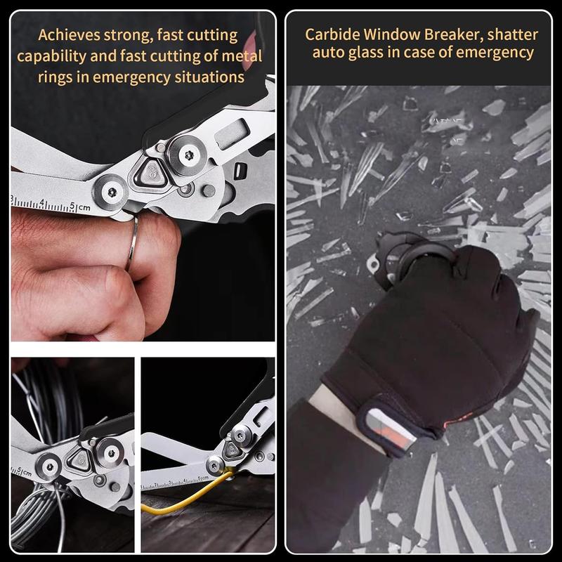 Multifunctional Foldable Scissors, Outdoor Camping Folding Scissors, Multi-purpose Tactical Pliers, Emergency Medical Scissors