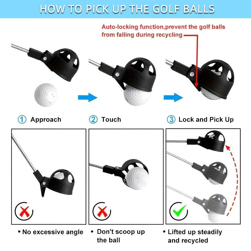 Portable Golf Ball Retriever, Professional Adjustable Telescopic Length Golf Ball Picker, Golf Ball Retriever Tool, Golf Accessories