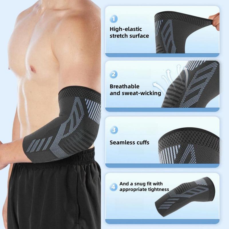 Sports Elbow Support, 2 Counts Elbow Brace, Elbow Support Sleeve, Elbow Protector, Elbow Warmers, Fitness Elbow Support, Sports Accessories, Christmas Gift