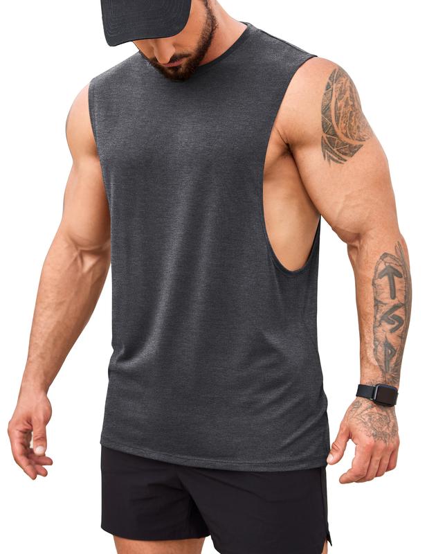 COOFANDY Men Workout Tank Top 1 Pack Gym Bodybuilding Sleeveless Muscle T Shirts