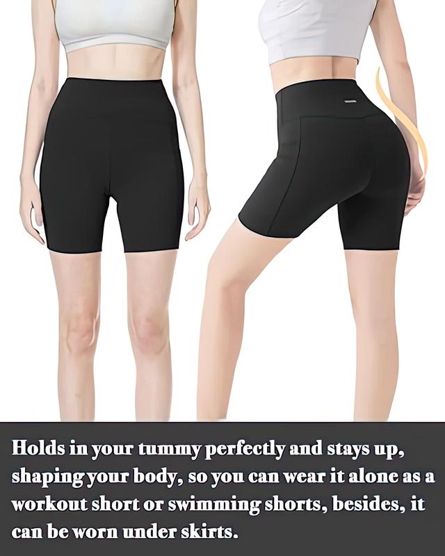 Women's Summer Thin Anti-Glare Yoga Pants Hip Lifting Bottom Pants Cycling Shorts