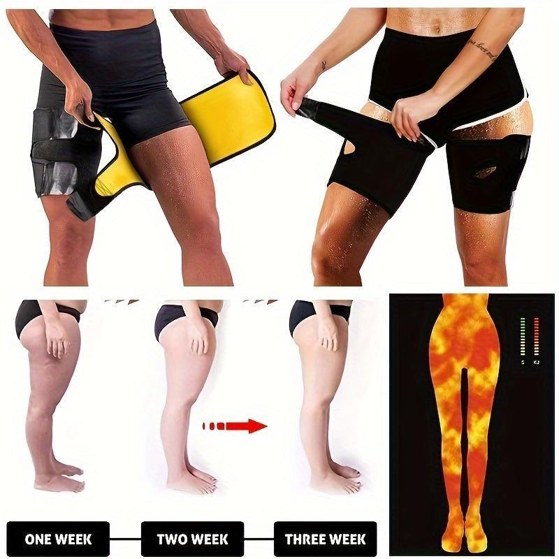 Unisex Sports Belts, 1 Pair Adjustable Thigh Belts, Thigh Compression Sleeves, Leg Muscle Fatigue Relief, Sports Protective Gear for Men & Women