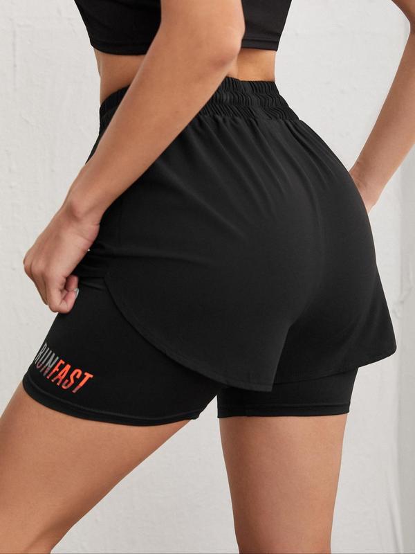 Women's 2024 Drawstring High Waist Sports Shorts, Matching Chic Clothes Women, Solid Elastic Waist Shorts, Casual Matching Sporty Shorts, Gym Shorts, Summer Outfits 2024