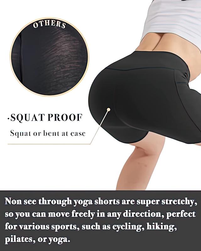 Women's Summer Thin Anti-Glare Yoga Pants Hip Lifting Bottom Pants Cycling Shorts