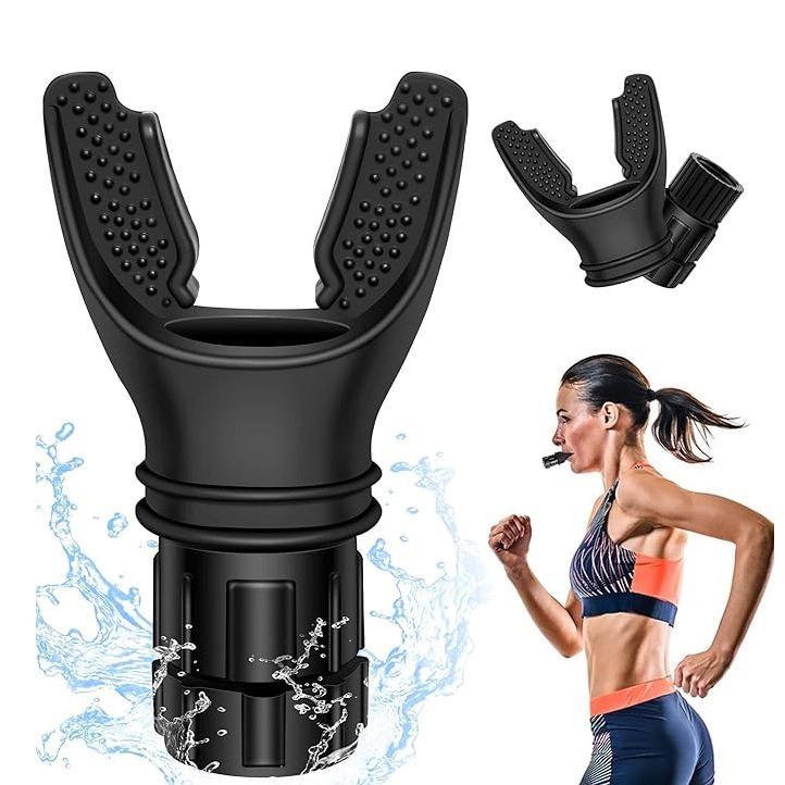 Portable Lung Capacity Trainer-- Sports Assistance Accessories for Gym Outdoor Sports, Workout -- Adjustable Running Breathing Training Device