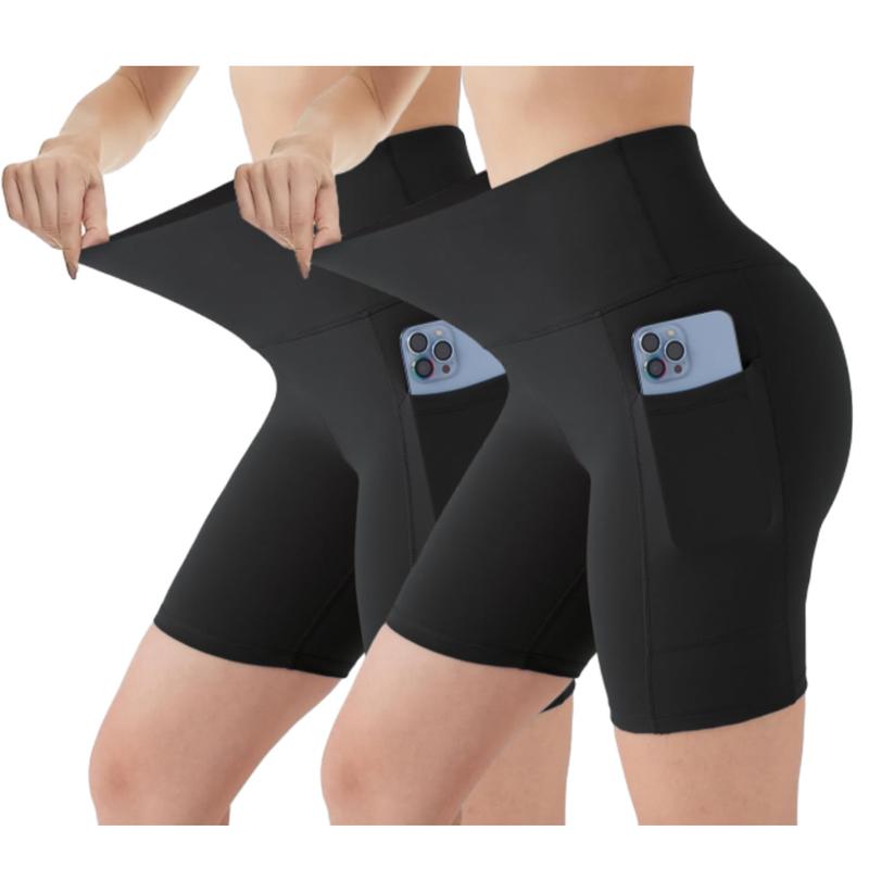 Women's Summer Thin Anti-Glare Yoga Pants Hip Lifting Bottom Pants Cycling Shorts