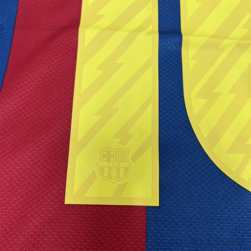 NIKE 10-11 Season Barcelona Home Short Sleeve Soccer Jersey Iniesta Messi Short Sleeve Vintage Barcelona Jersey