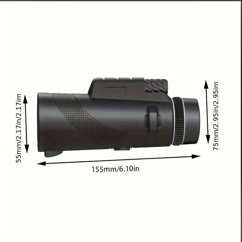 80x100 HD Monocular Telescope for Smartphones with Tripod & Adapter High power low light vision